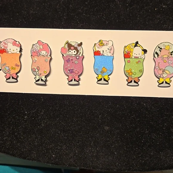 Cute Hello Kitty Enamel Pin Set - Picture 10 of 10